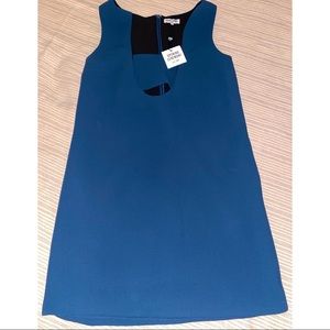 Opening Ceremony NWT “Talene” blue u-neck shift dress in w/ removable bandeau